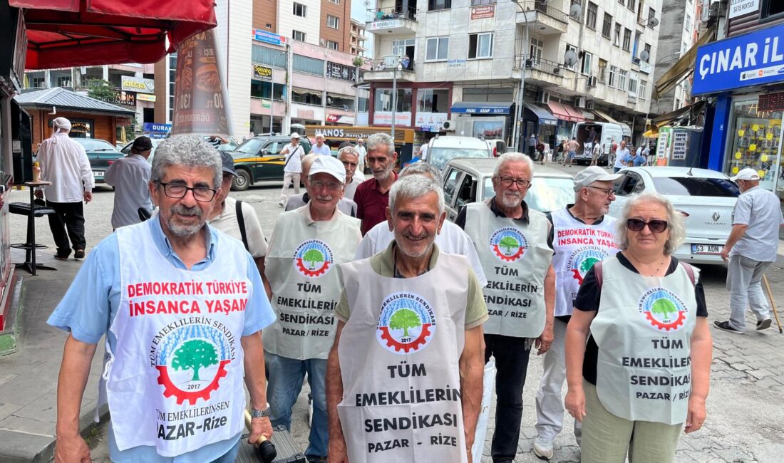 Pazar’da Emekli Platformundan Enflasyon Açıklaması Haber: Gençağa KARAFAZLI (RİZE) –