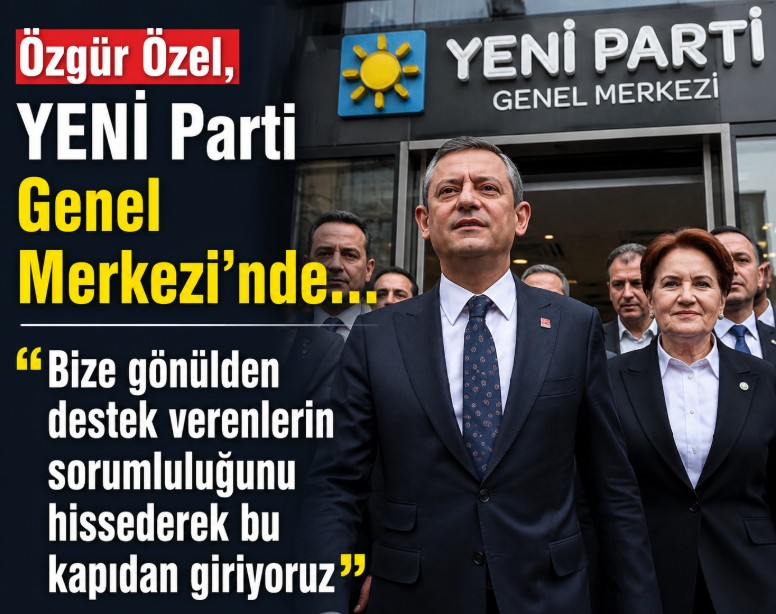 YENİ Parti Genel Başkanı Özgür Özel, “Yeni bir başlangıç” diyerek
