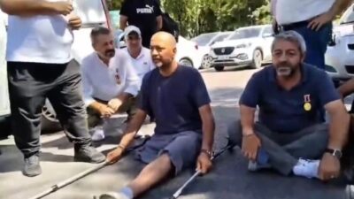 Özlük hakları için Ankara’da MSB önünde açıklama yapmak isteyen gaziler