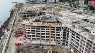 Rize’de yapımına başlanan şehir hastanesi için yapılan ancak 2023’te zarar