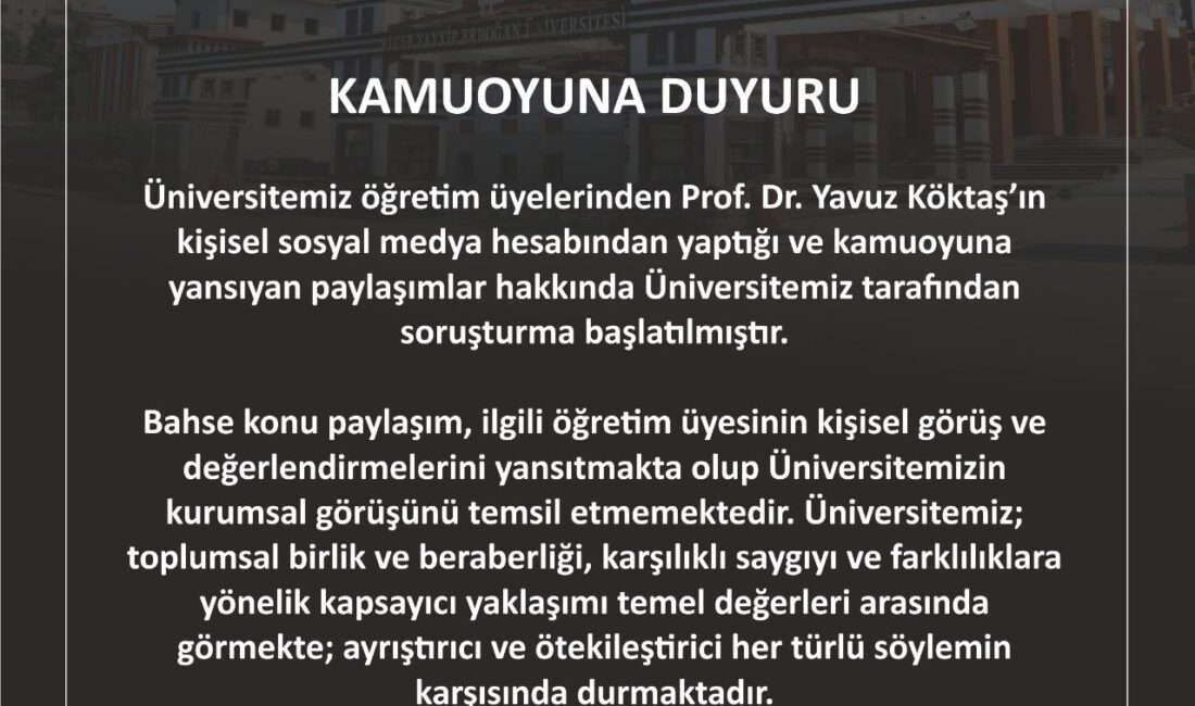 Rize için “gavur ülkesi” diyen profesöre soruşturma HABER: GENÇAĞA KARAFAZLI