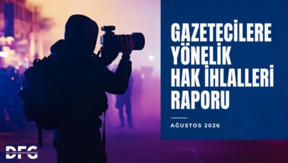 AMED – Ağustos ayında gazetecilere dönük baskıların devam ettiğine dikkat çeken