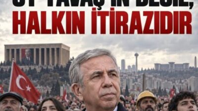 MANSUR YAVAŞ’IN OYU, MANSUR YAVAŞ’IN DEĞİLDİR Mansur Yavaş’ın Ankara’da aldığı
