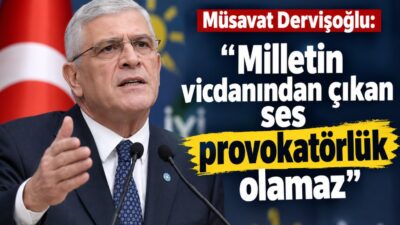 İYİ Parti Genel Başkanı Müsavat Dervişoğlu, “Terörsüz Türkiye” sürecine ilişkin