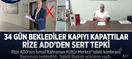 ADD Rize’den İsmail Kahraman Kültür Merkezi tepkisi: “Bu artık salon
