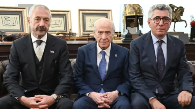 MHP Genel Başkanı Bahçeli, Sarallar ve Şahinler aileleriyle buluştu. MHP