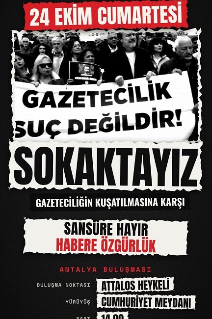 SANSÜRE HAYIR! HABERE ÖZGÜRLÜK!!! Bizler, halkın haber alma hakkını savunan,